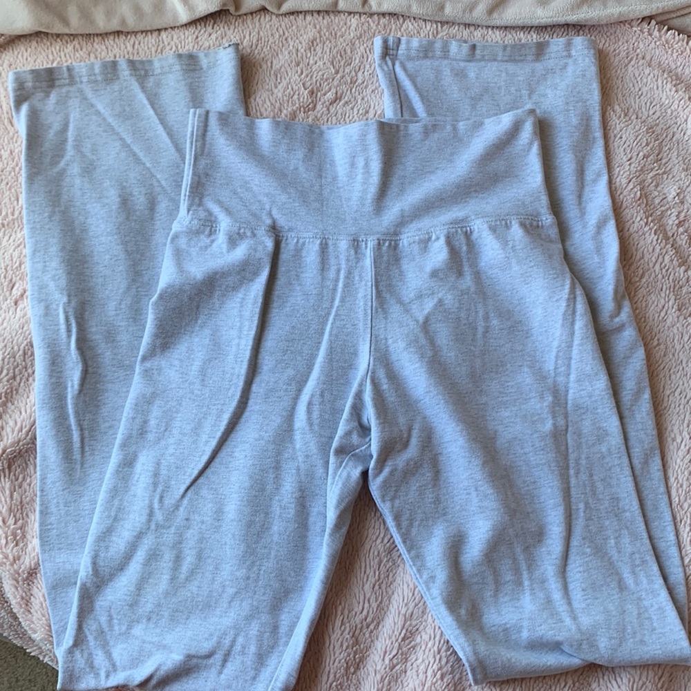 grey brandy flare leggings